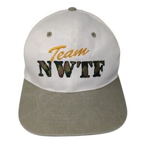 Team NWTF Snapback Hat Beige One Size Adjustable Embroidered Natural Limits